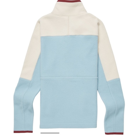 Cotopaxi Women's Large Abrazo Fleece Half-Zip Jacket  Cream Blue NWT Jacket - Picture 9 of 14